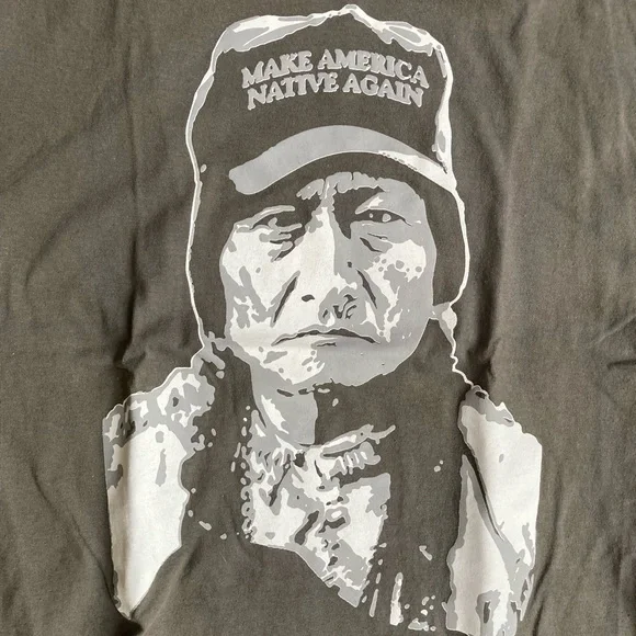 NWOT Make America Native Again T shirt, Sz S - Picture 3 of 3